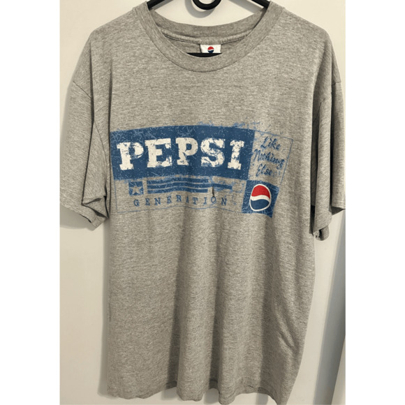 Vintage 90s Pepsi Generation Like Nothing Else T-shirt Gray L/XL Made In USA - Picture 2 of 8